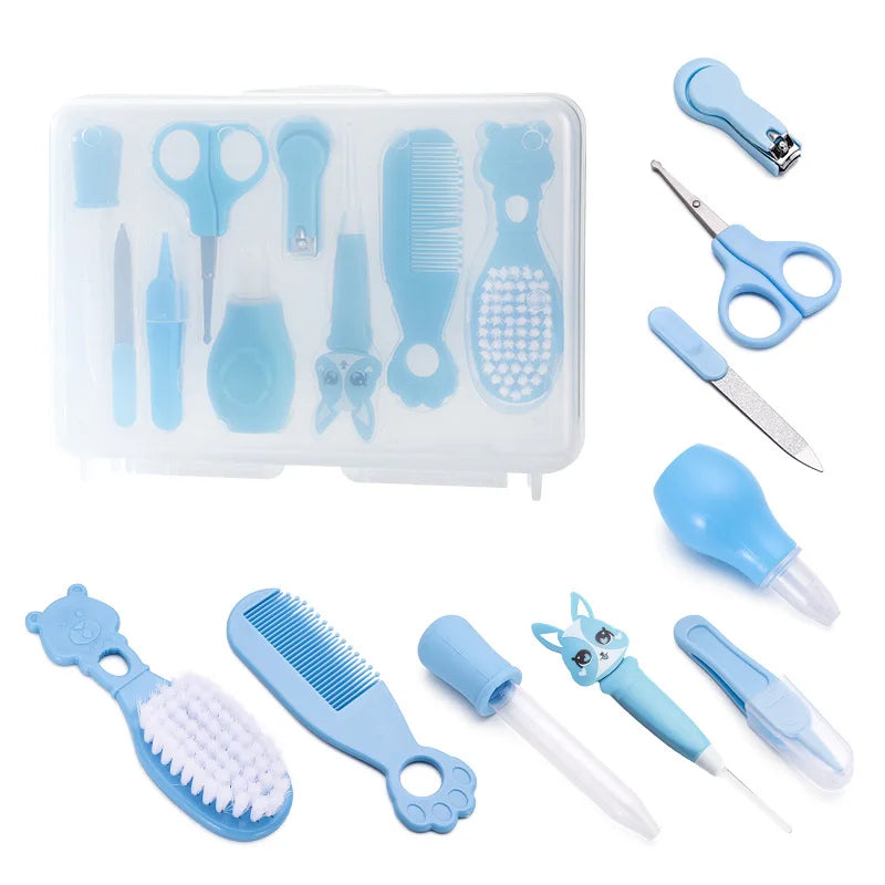 13/20PCS Baby Grooming and Health Kit Safety Care Set Newborn Nursery Health Care Set with Hair Comb Nail Trimmer Nose Cleaner