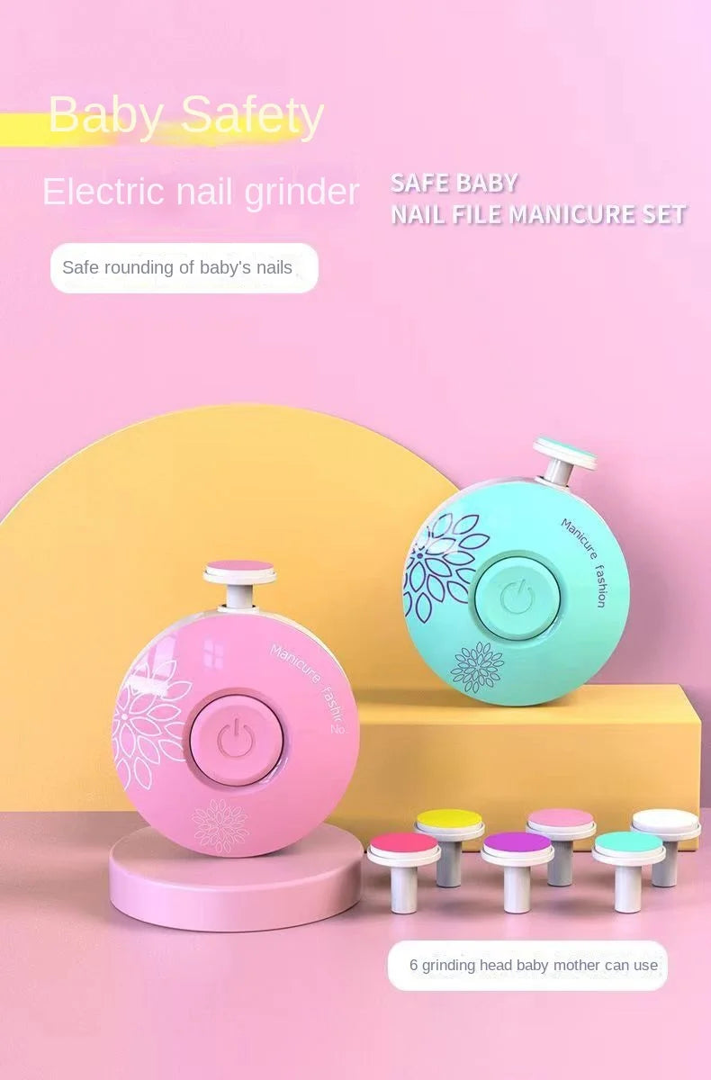 Electric Baby Nail Trimmer Kid Nail Polisher Tool Infant Manicure Scissors Baby Hygiene Kit Baby Nail Clipper Cutter For Newborn