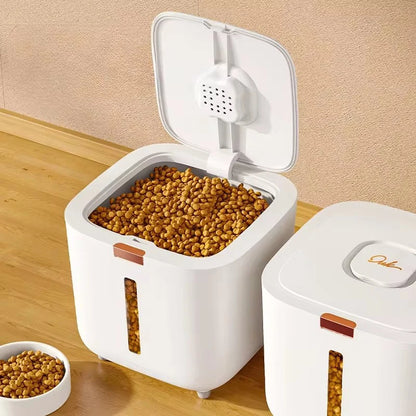 Airtight Pet Food Storage Container with Viewing Window