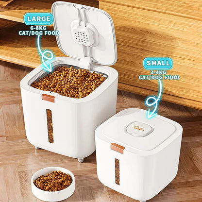 Airtight Pet Food Storage Container with Viewing Window