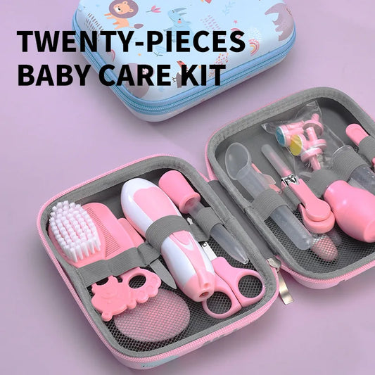 13/20PCS Baby Grooming and Health Kit Safety Care Set Newborn Nursery Health Care Set with Hair Comb Nail Trimmer Nose Cleaner
