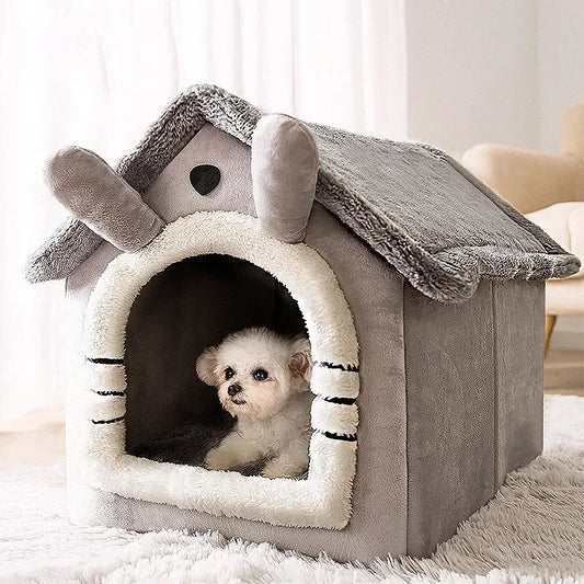 Foldable Winter Warm Pet House/Bed/Kennel for Dogs and Cats