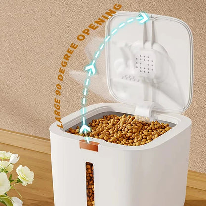 Airtight Pet Food Storage Container with Viewing Window