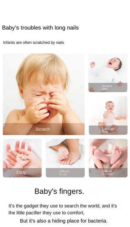 Electric Baby Nail Trimmer Kid Nail Polisher Tool Infant Manicure Scissors Baby Hygiene Kit Baby Nail Clipper Cutter For Newborn