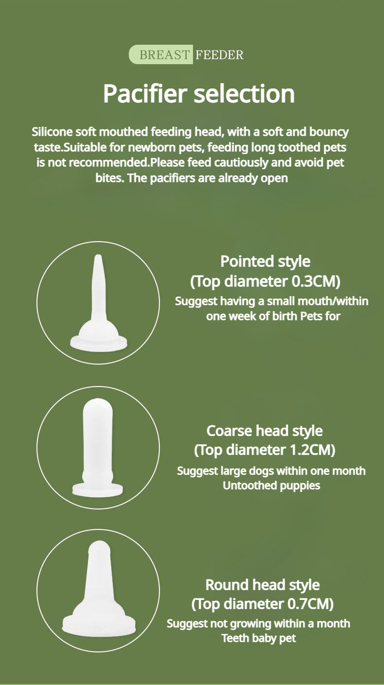 Pet Nursing Kit: Feeder Bottle and Syringe Set for pets