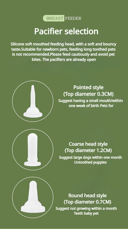 Pet Nursing Kit: Feeder Bottle and Syringe Set for pets