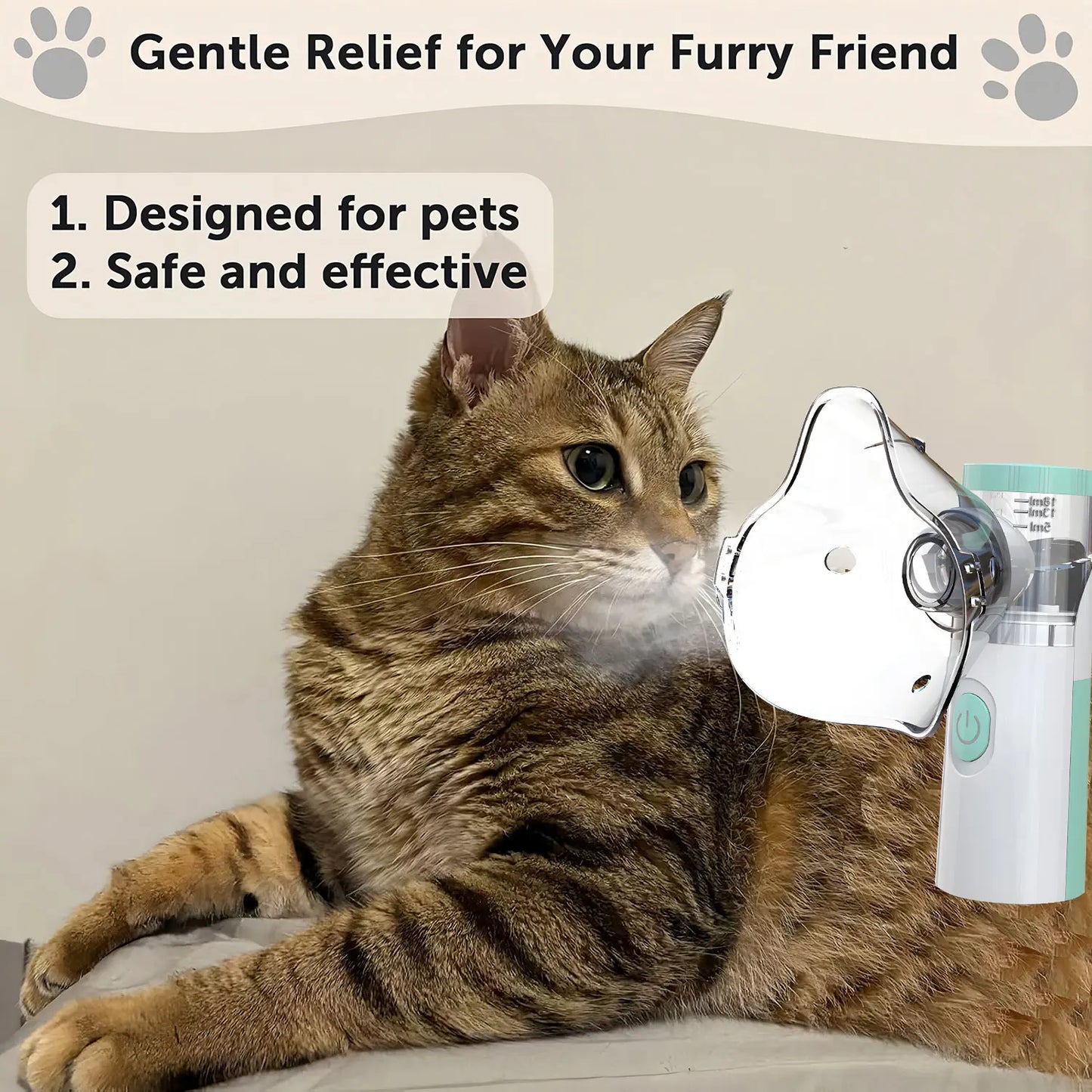 Silent Mesh Portable Pet Nebulizer