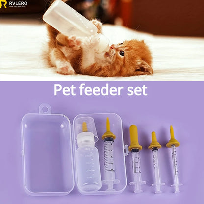 Pet Nursing Kit: Feeder Bottle and Syringe Set for pets
