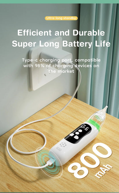 Relieves stuffy noses in just minutes. No more congestions. Better sleep for your little one.