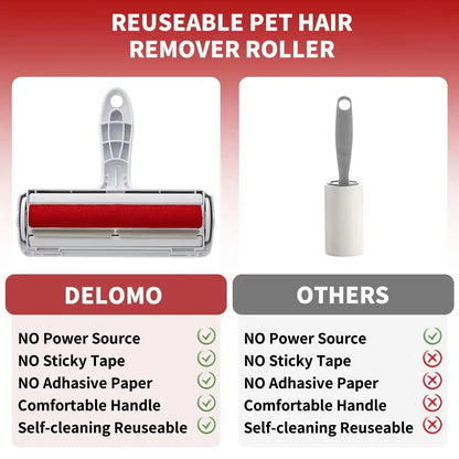 Self-Cleaning Pet Hair & Fur Remover Roller for Dogs & Cats