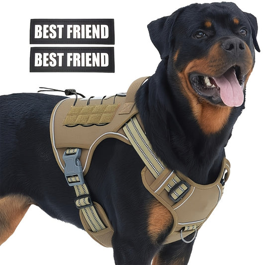 Tactical Dog Harness with Reflective Straps